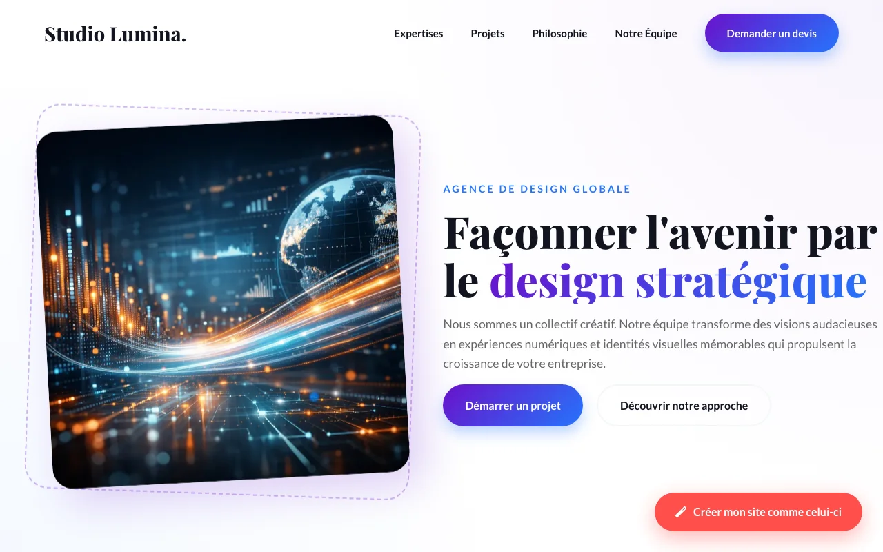 Site d'entreprise — Startup