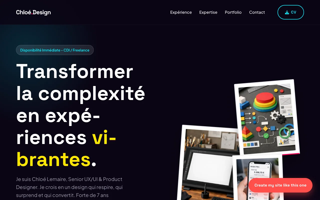 CV professionnel — Agence