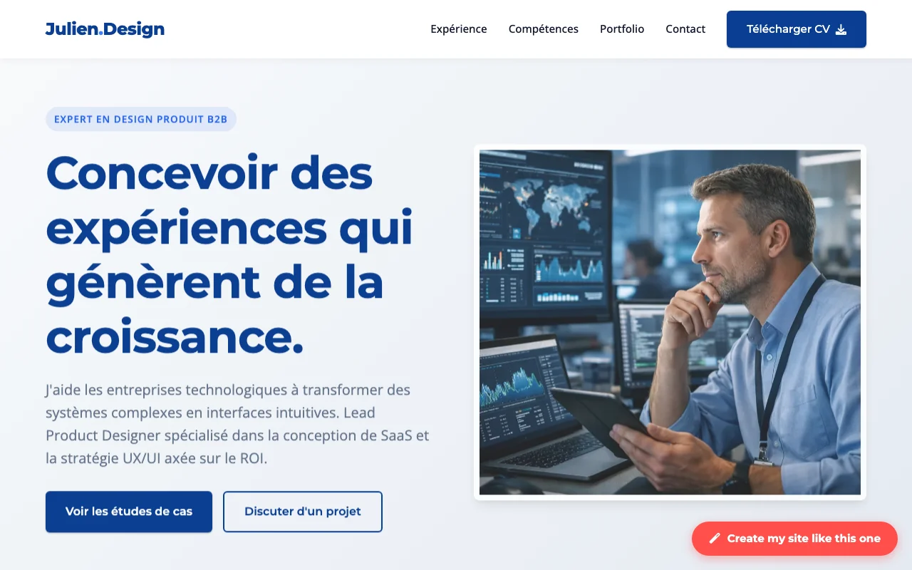 CV professionnel — Corporate
