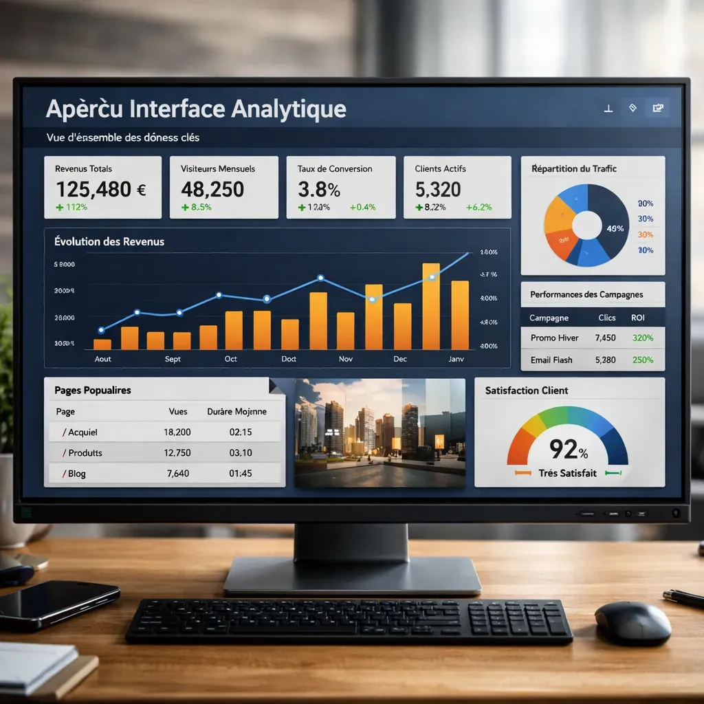 Aperçu interface analytique