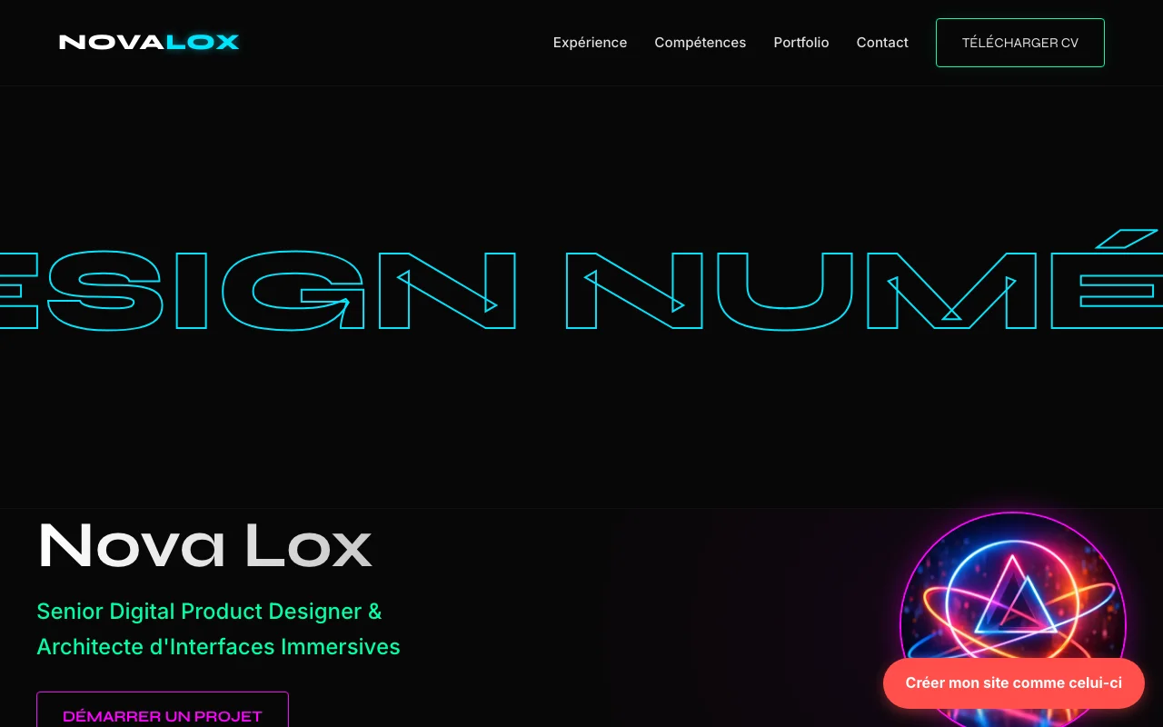 CV professionnel — Tech impactant
