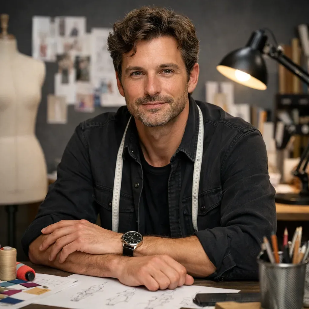 Portrait de designer en studio