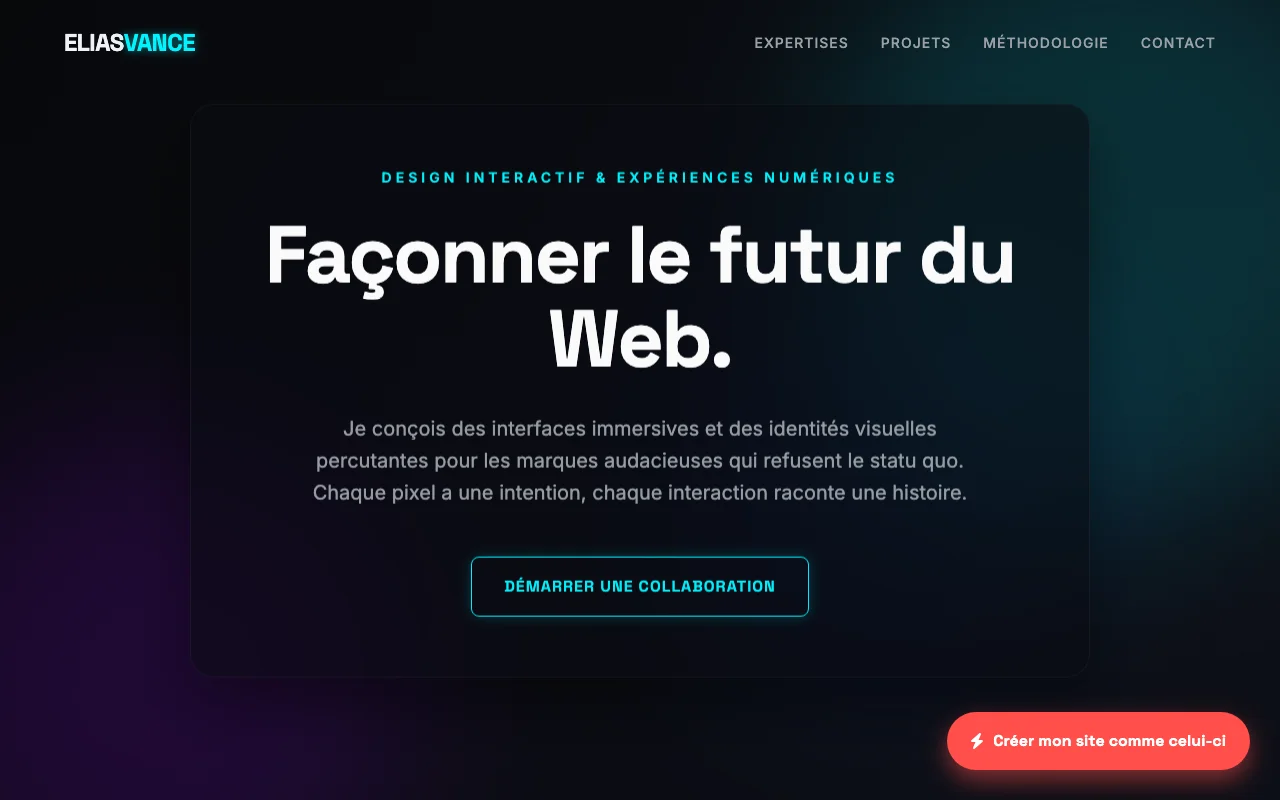 Services freelance — Cinématique