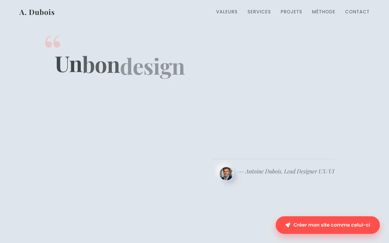 Services freelance — Manifeste