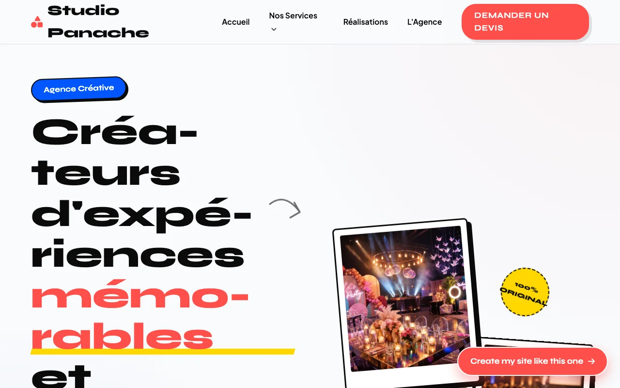 Site d'entreprise — Agence