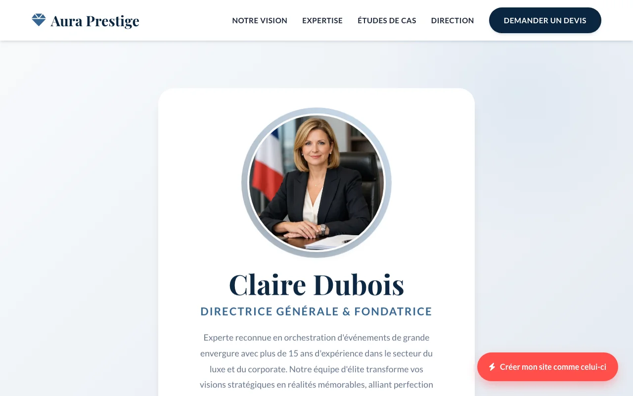 Site d'entreprise — Boutique