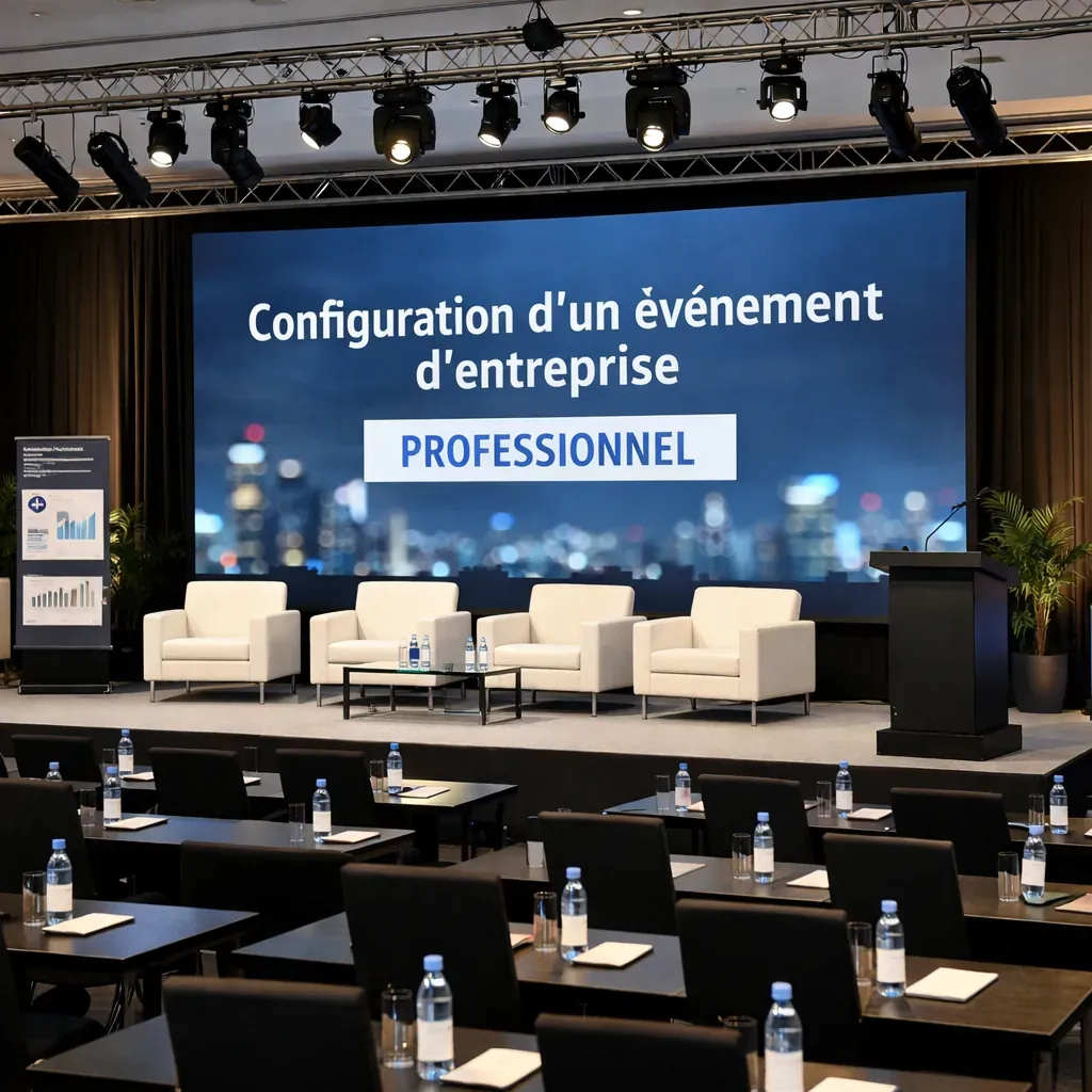 Configuration d'un événement d'entreprise professionnel