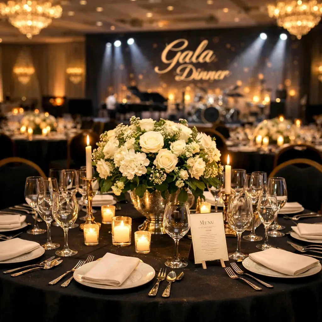 Gala Dinner Setting