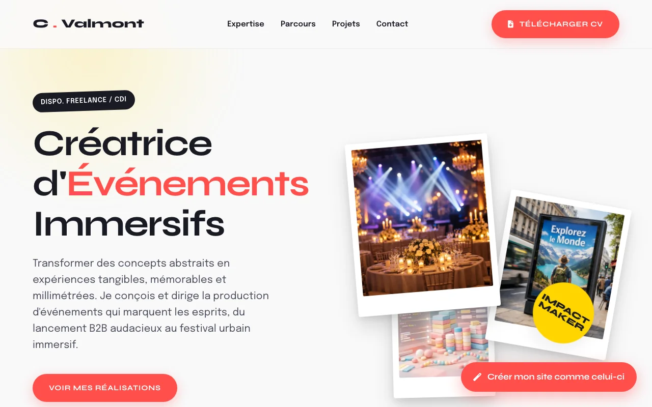CV professionnel — Agence