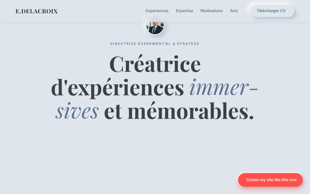 CV professionnel — Éditorial