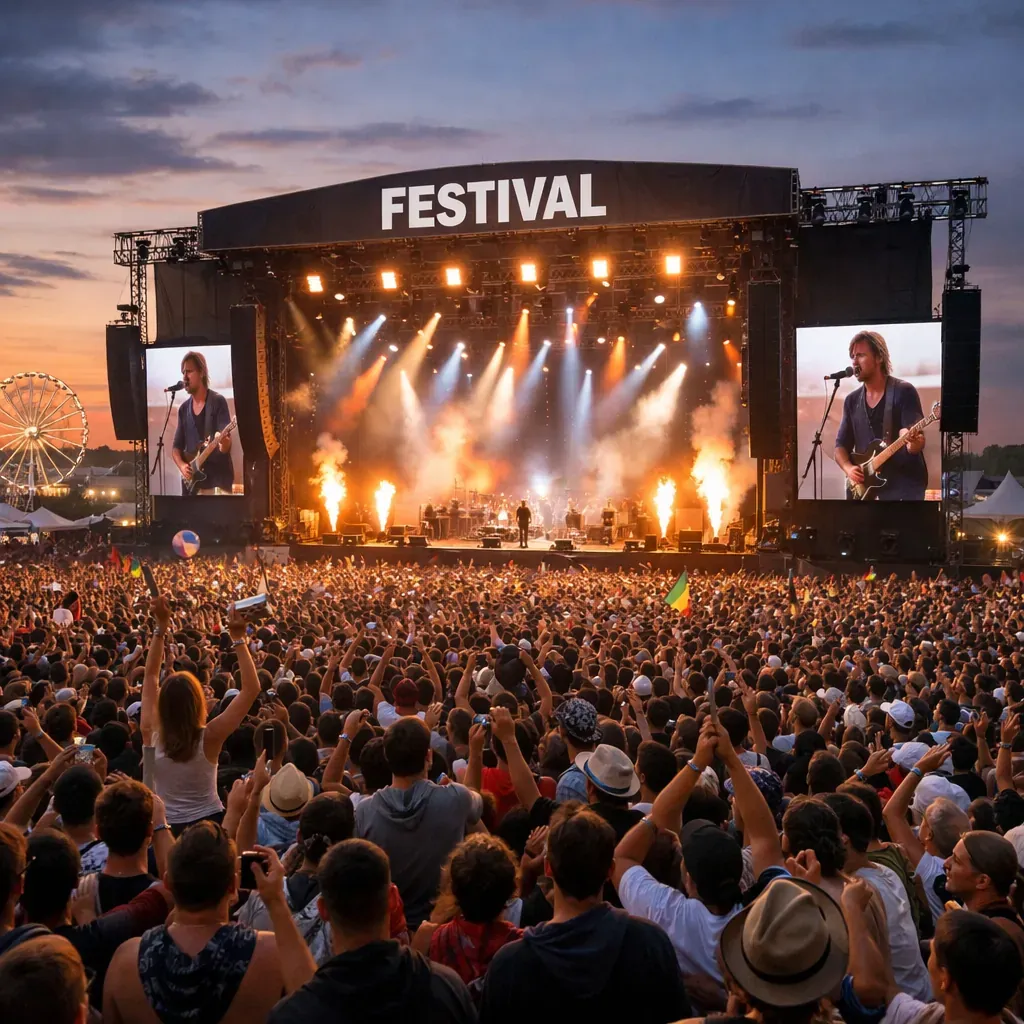 Foule festival musique