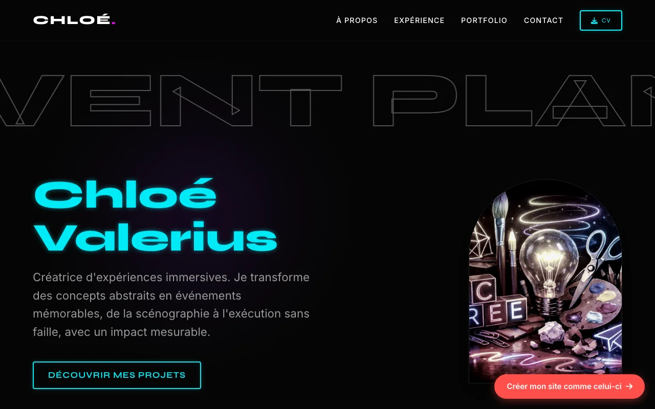 CV professionnel — Tech impactant