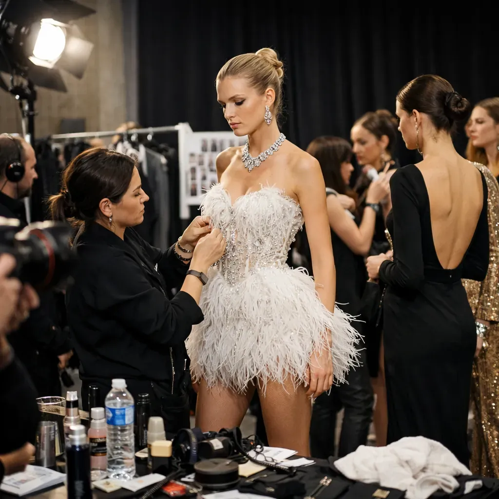 Coulisses événement mode