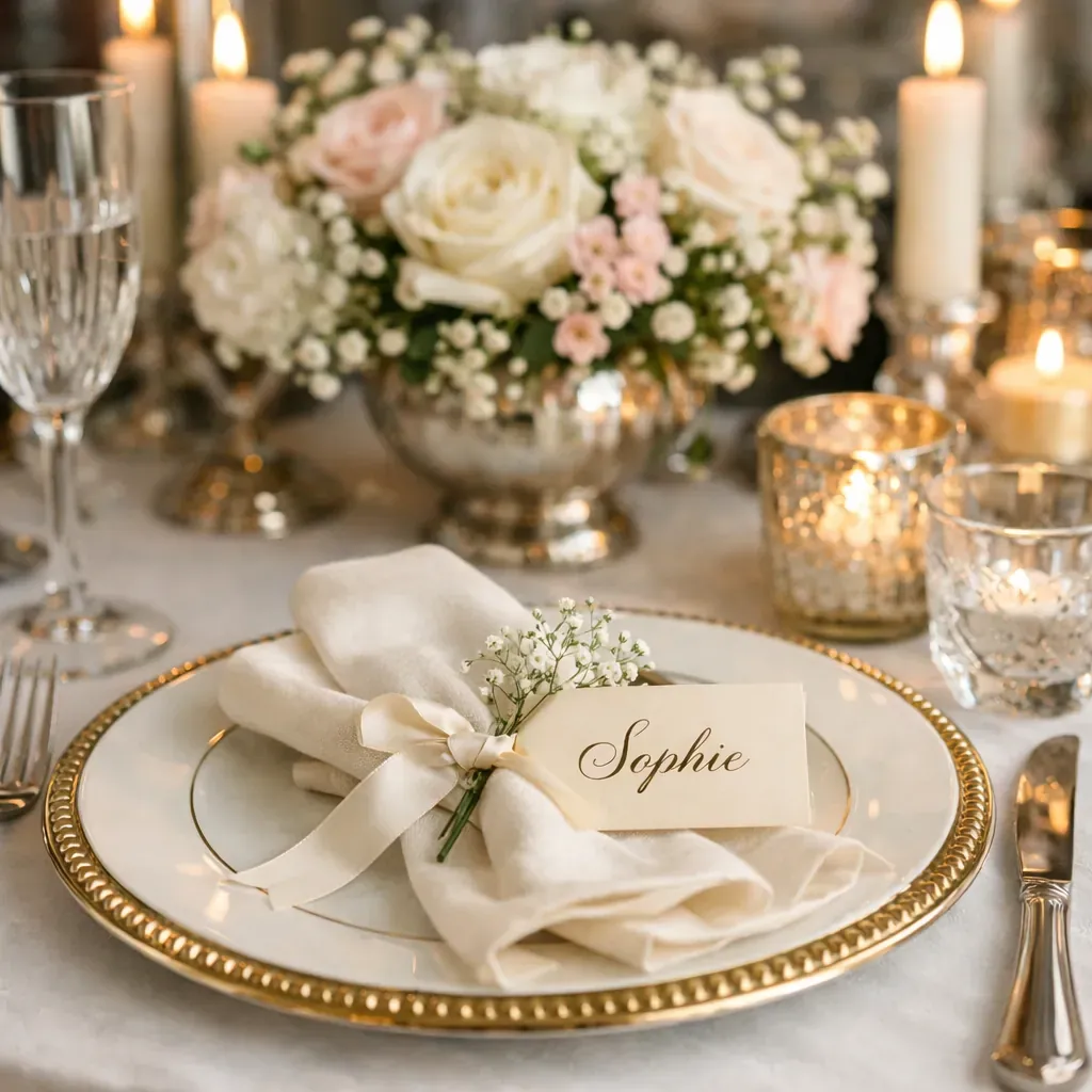 Arrangement floral romantique de mariage