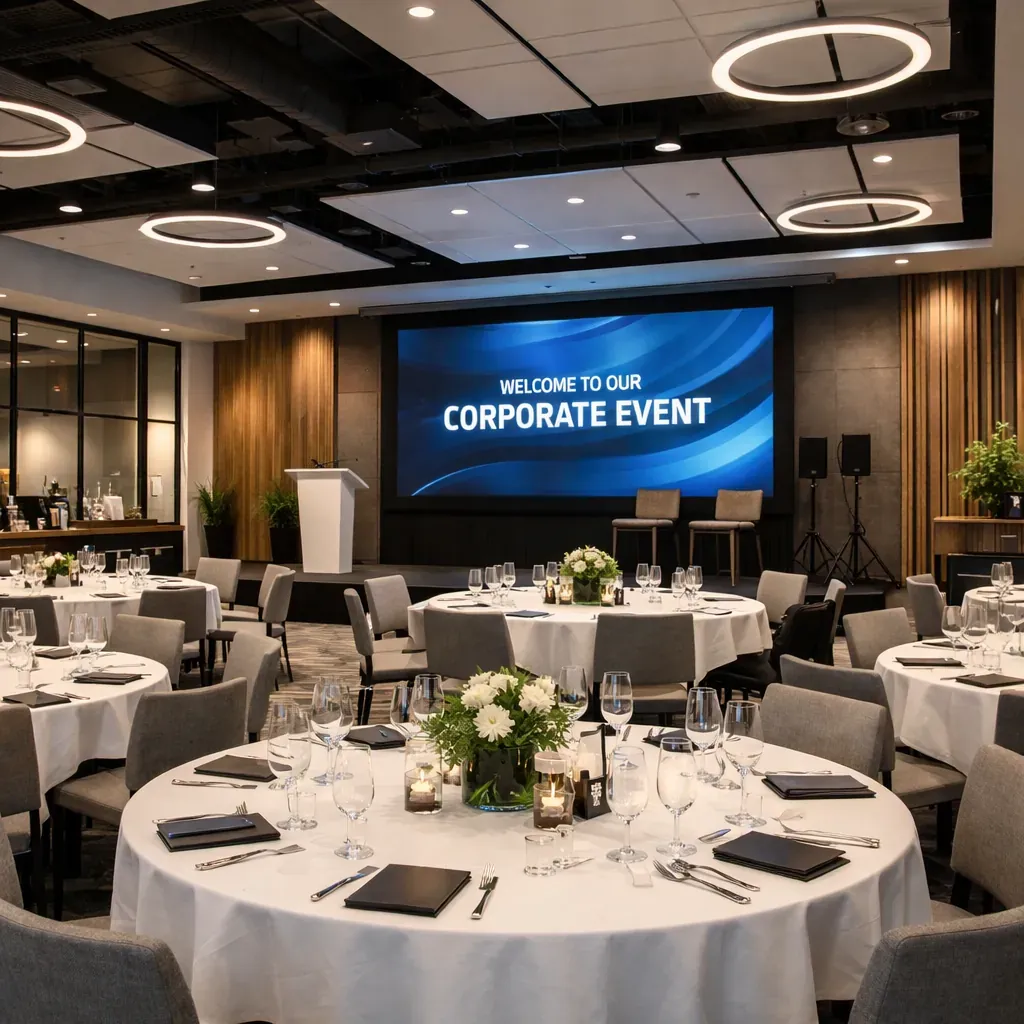 Salle de réception événement entreprise moderne