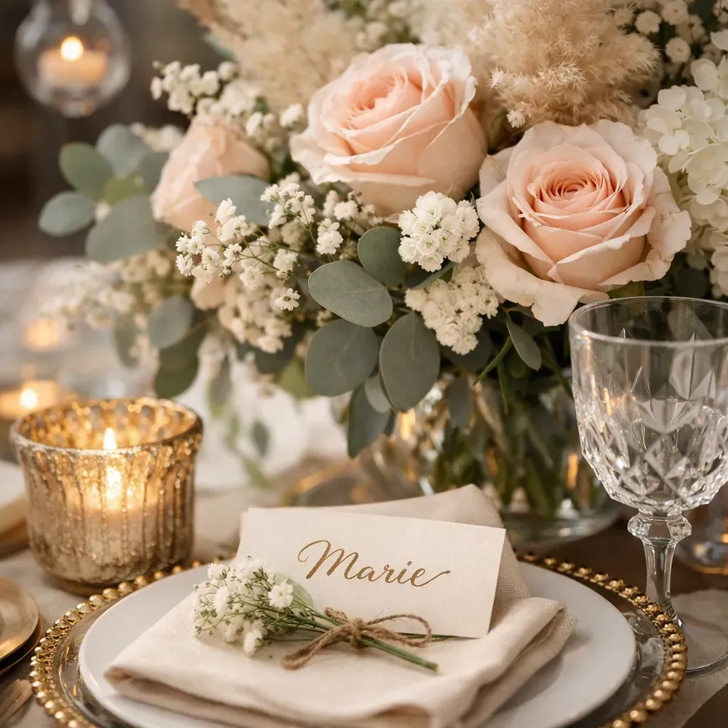 Détails de décoration florale