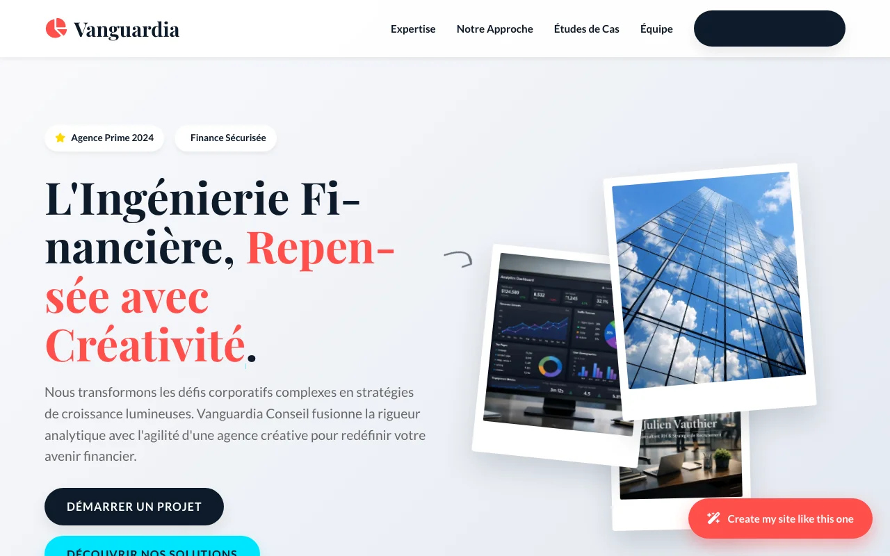 Site d'entreprise — Agence