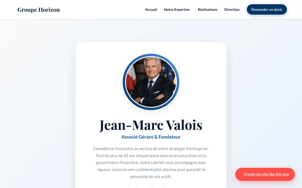Site d'entreprise — Boutique
