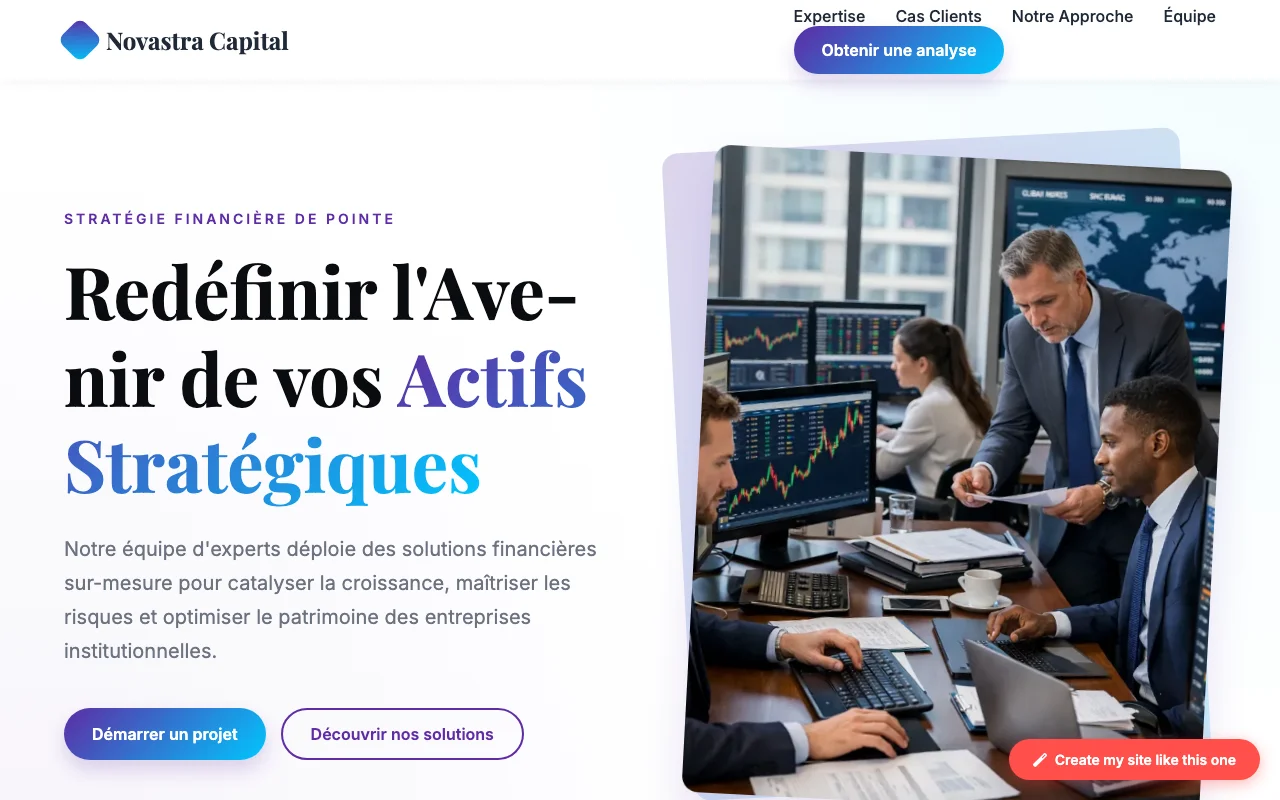 Site d'entreprise — Startup