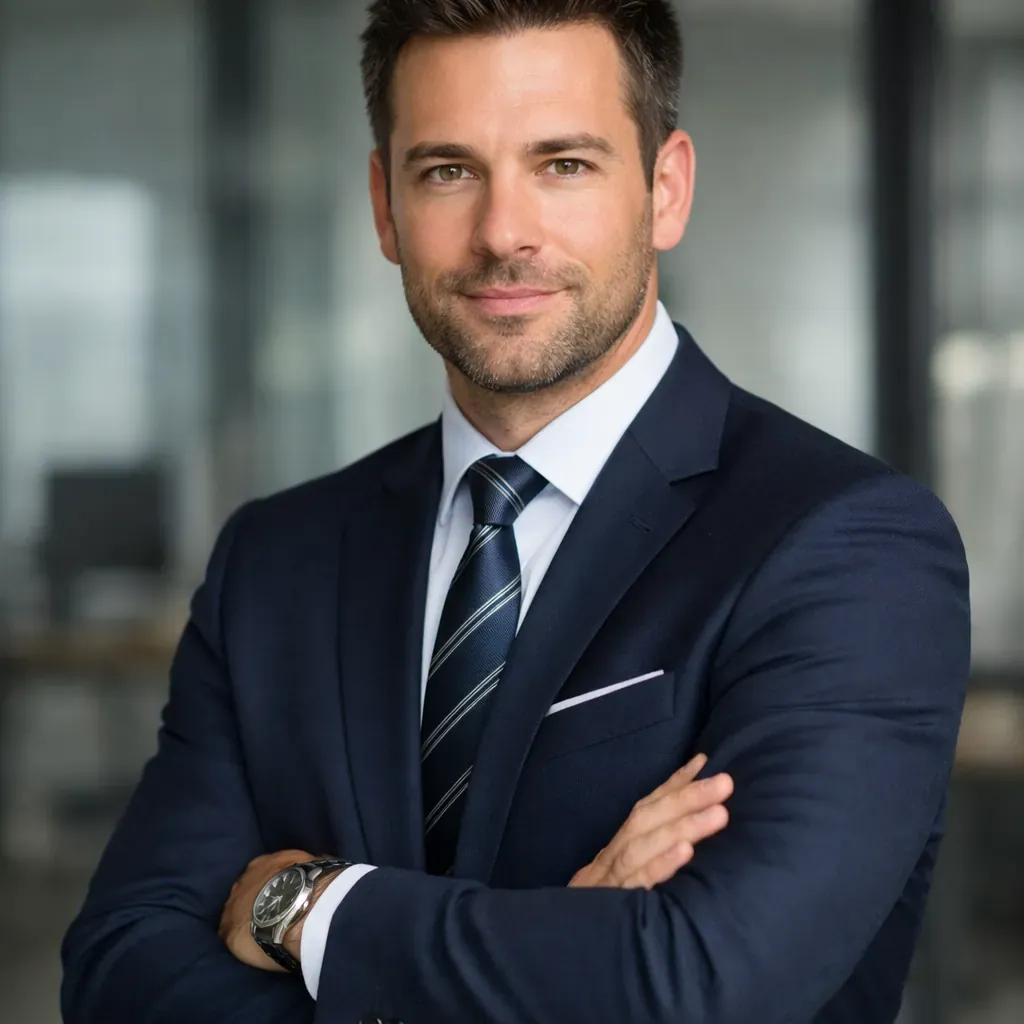Portrait professionnel en costume
