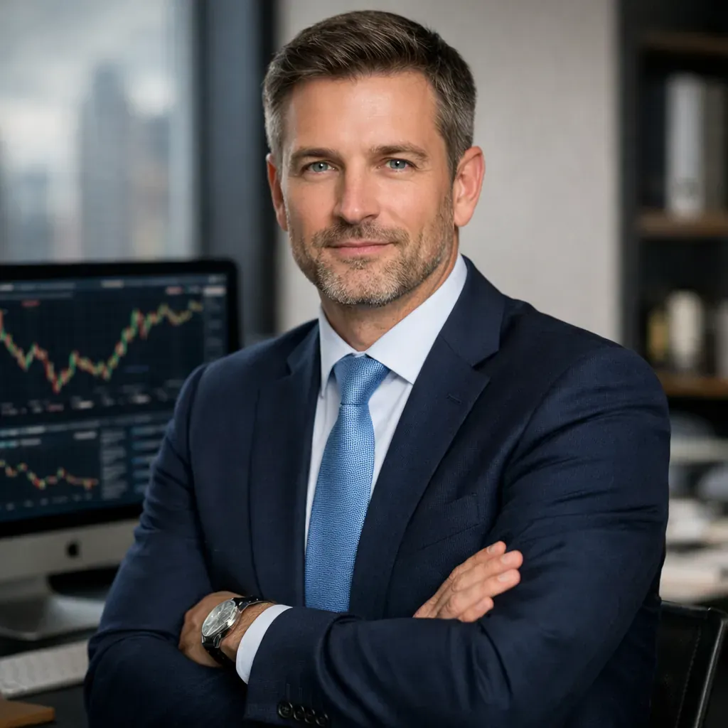 Portrait professionnel de consultant financier