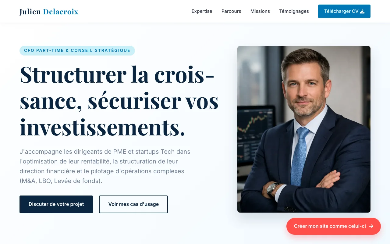 CV professionnel — Corporate