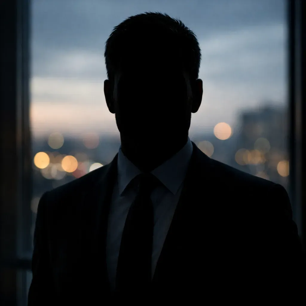 Portrait professionnel silhouette sombre