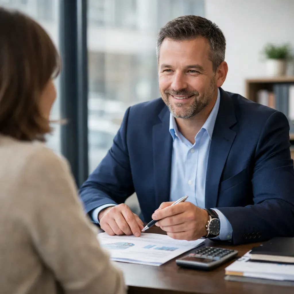 Consultant financier en entretien