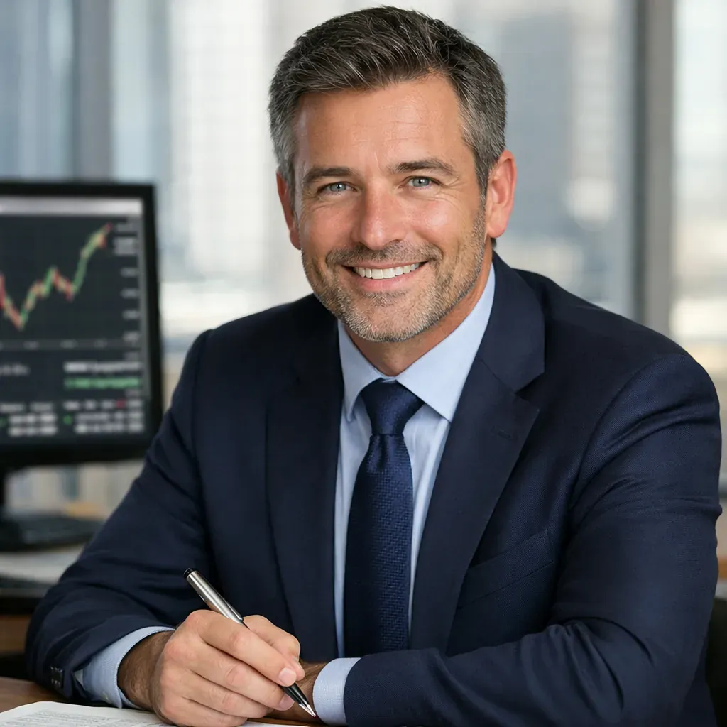 Portrait de consultant financier
