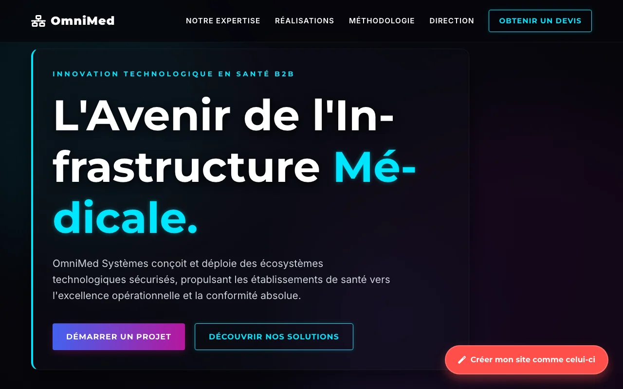 Business site — Cinematic