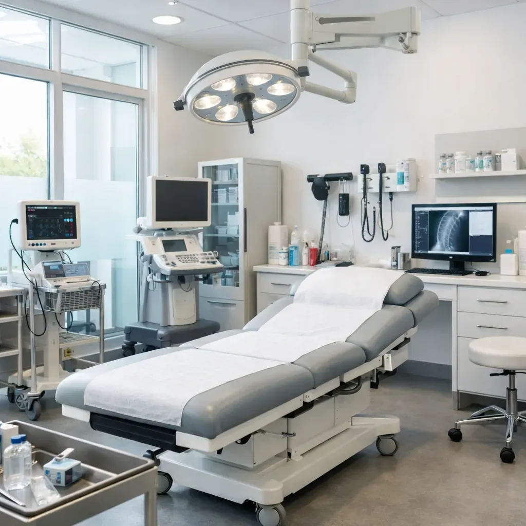 Environnement médical moderne et lumineux