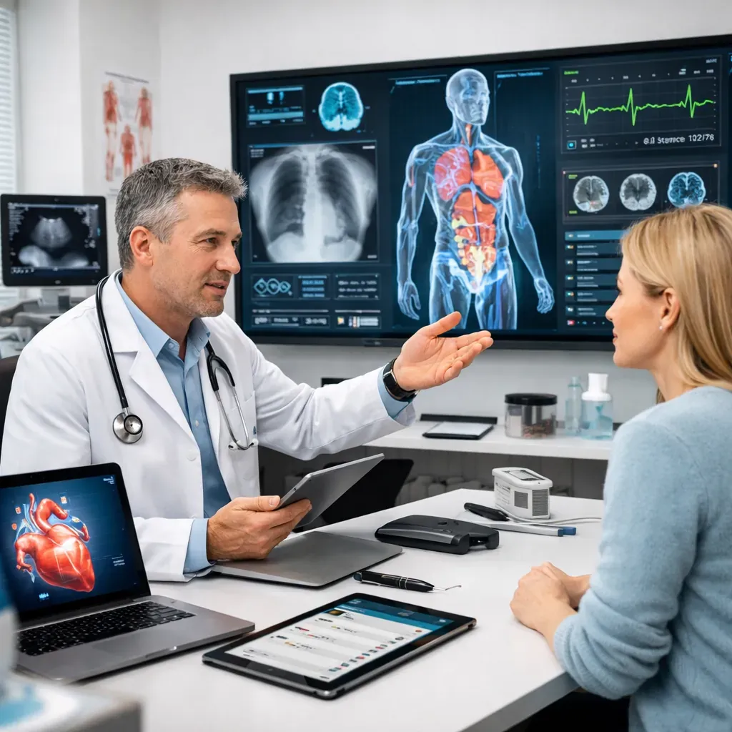 Consultation médicale moderne et technologique