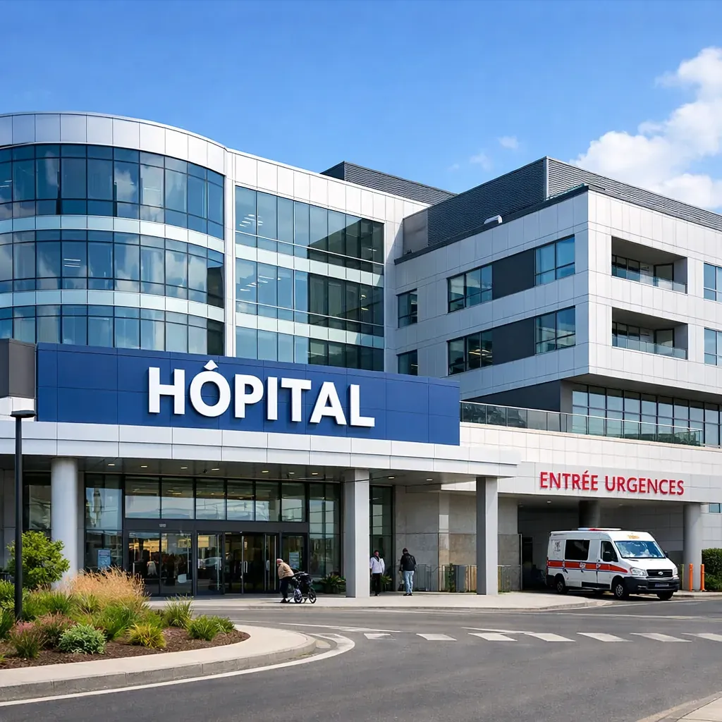 Bâtiment hospitalier moderne