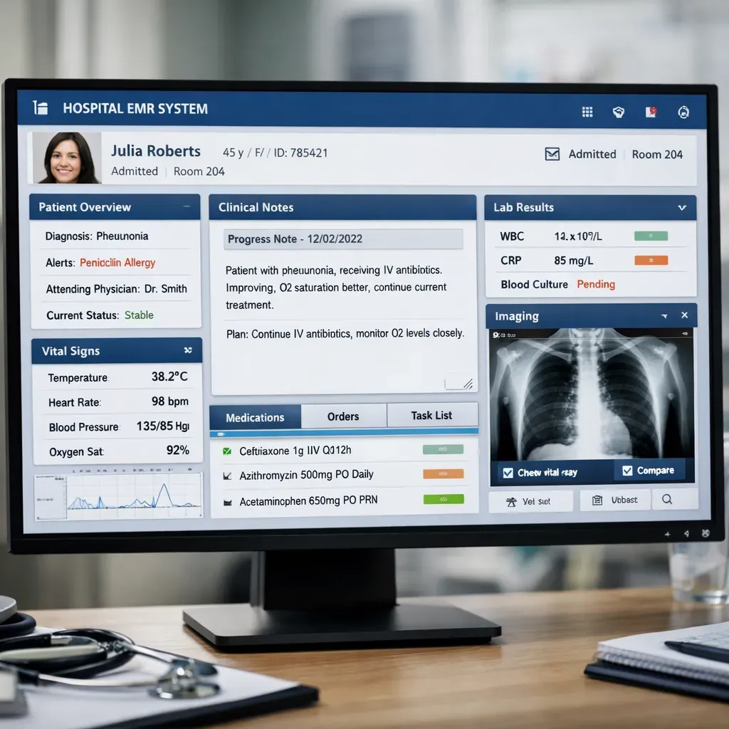 Interface logicielle hospitalière
