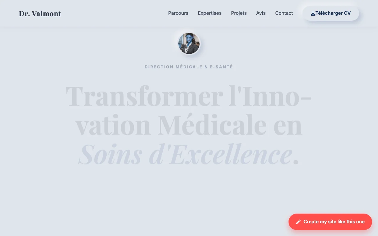 Professional CV — Editorial