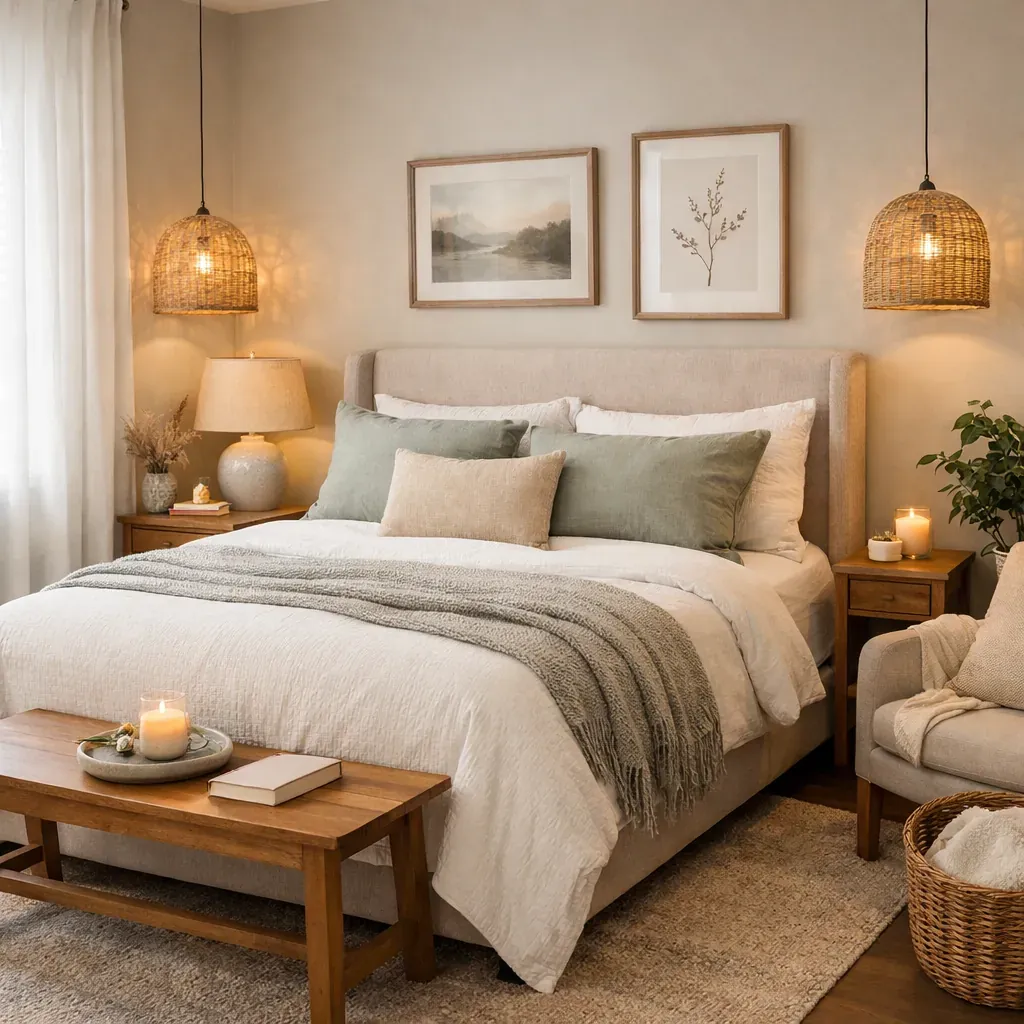 Chambre confortable et apaisante