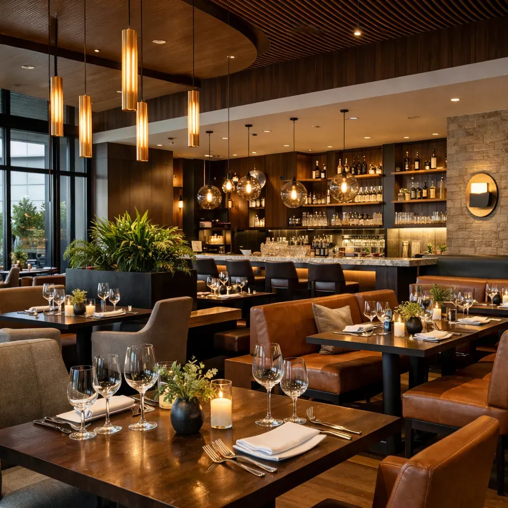 Intérieur de restaurant moderne