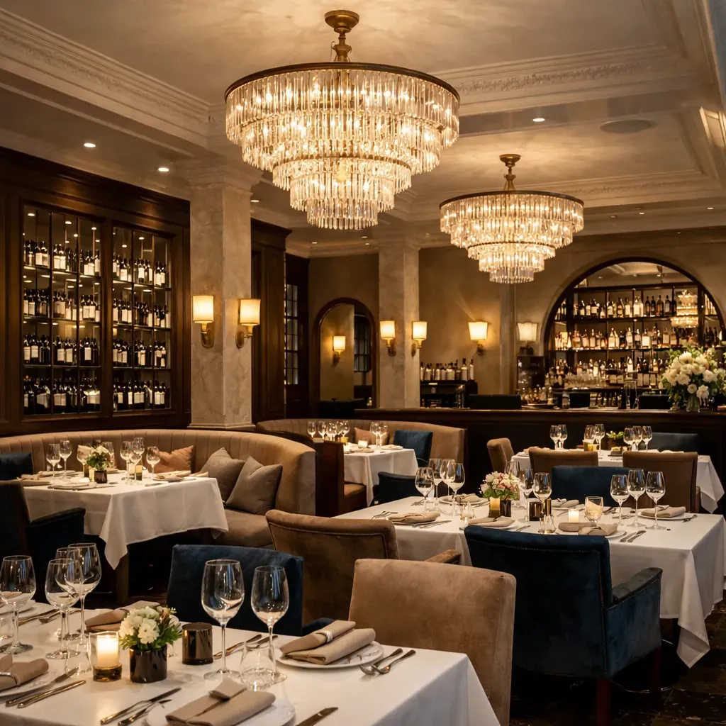 Intérieur de restaurant élégant