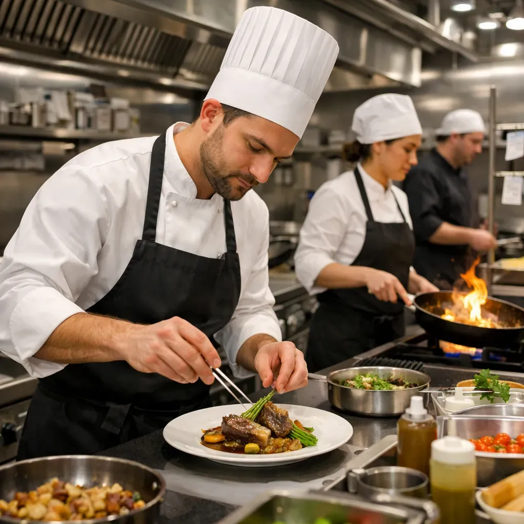 Opérations en cuisine professionnelle