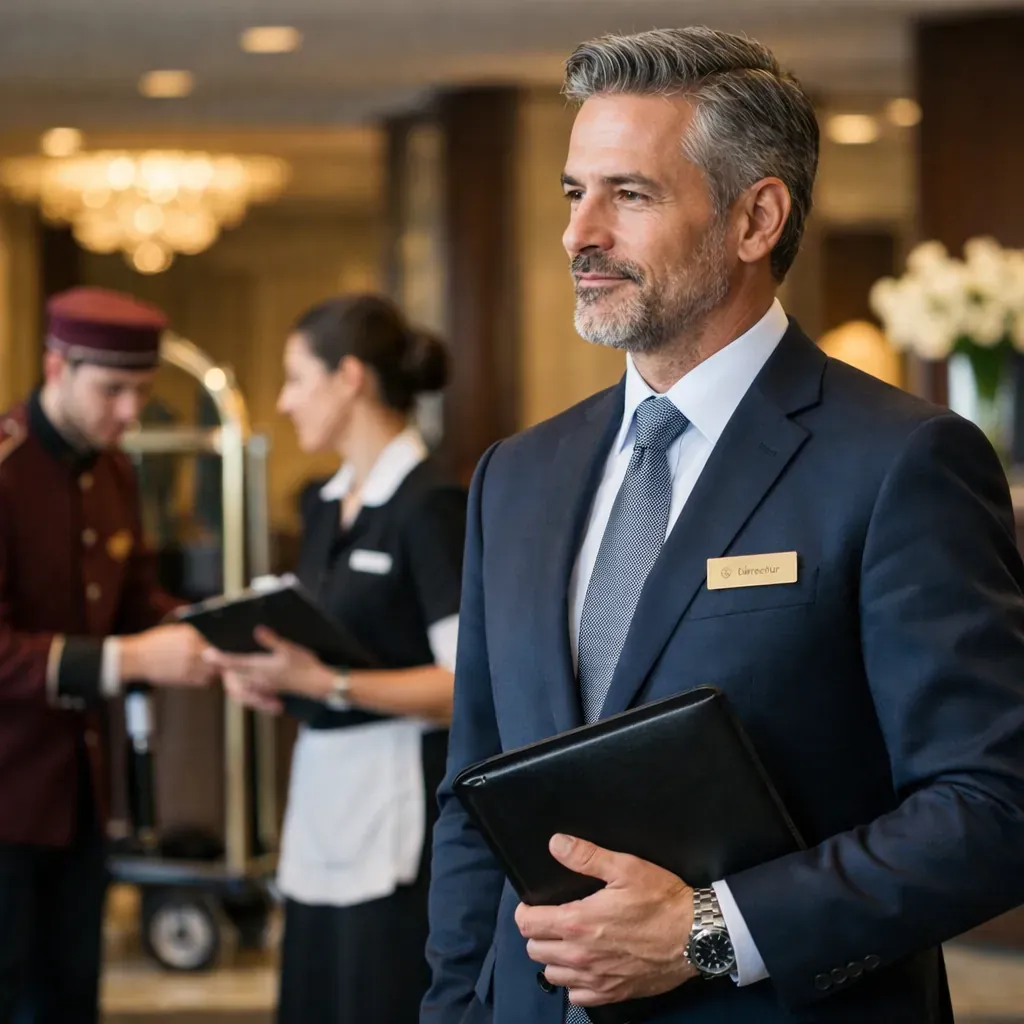 Professionnel de l'hôtellerie en supervision