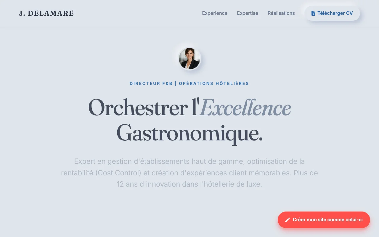 Professional CV — Editorial