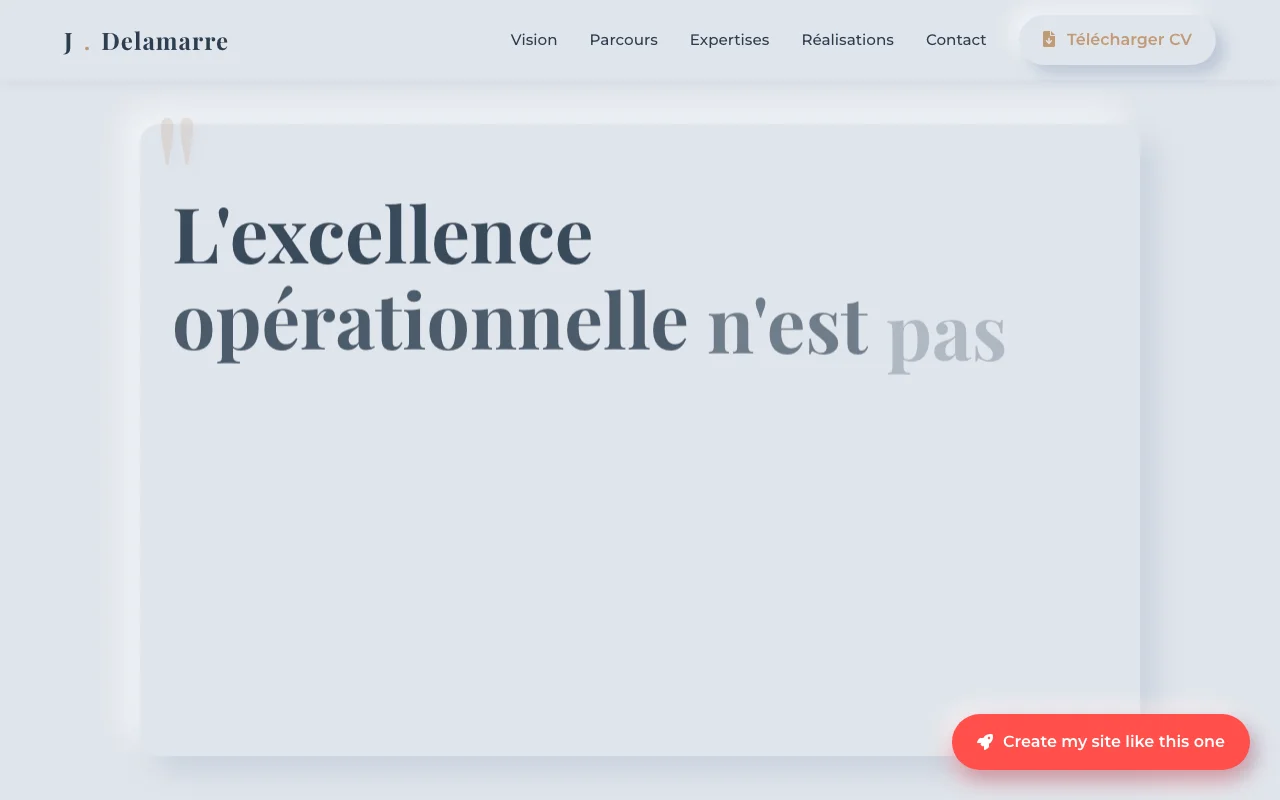 Professional CV — Manifesto