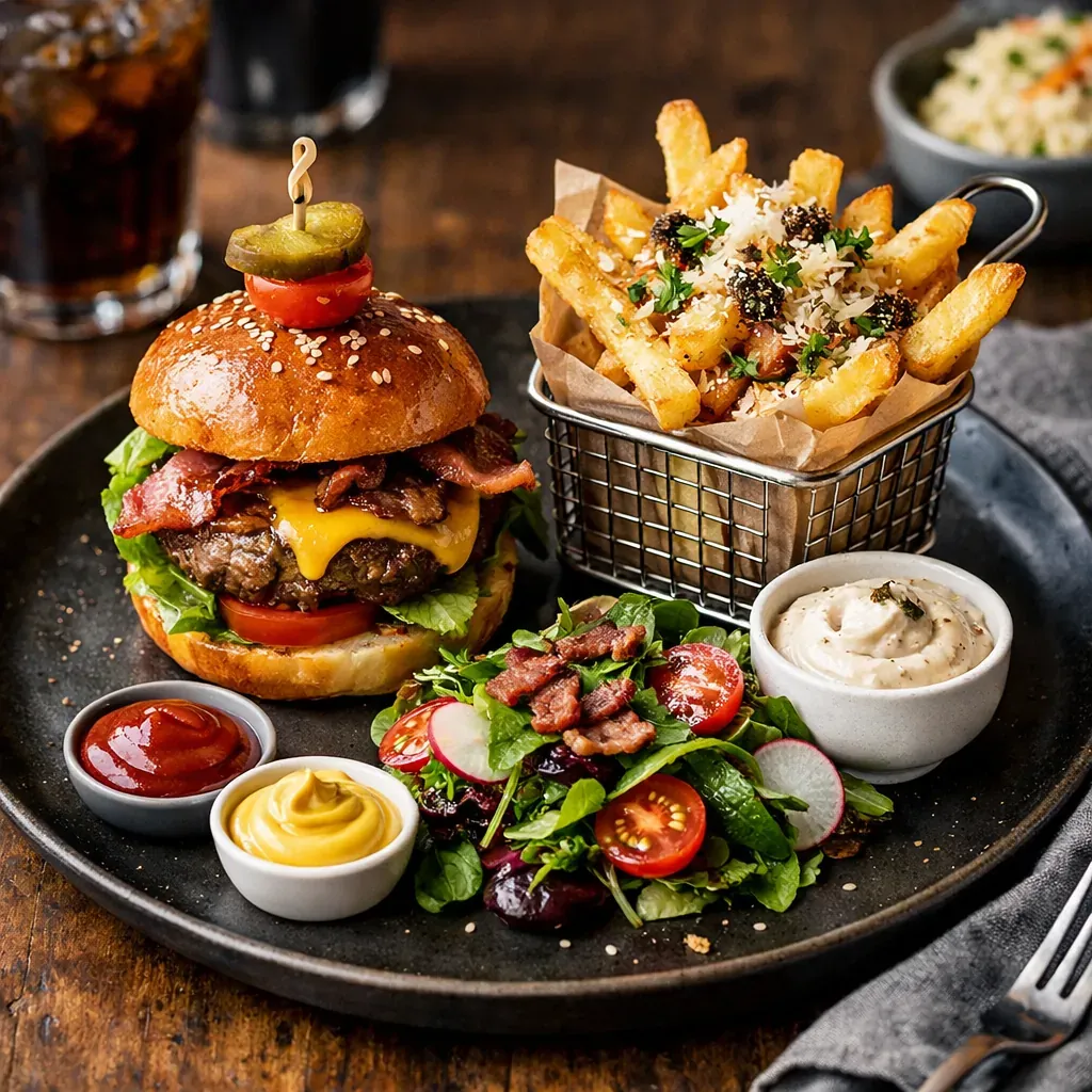 Plat de type fast-food revisité