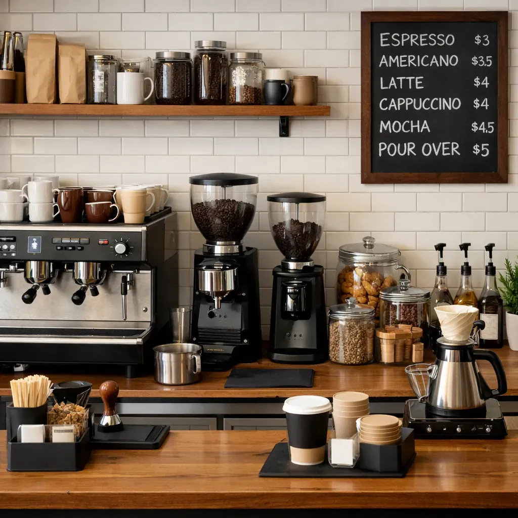 Coffee shop setup