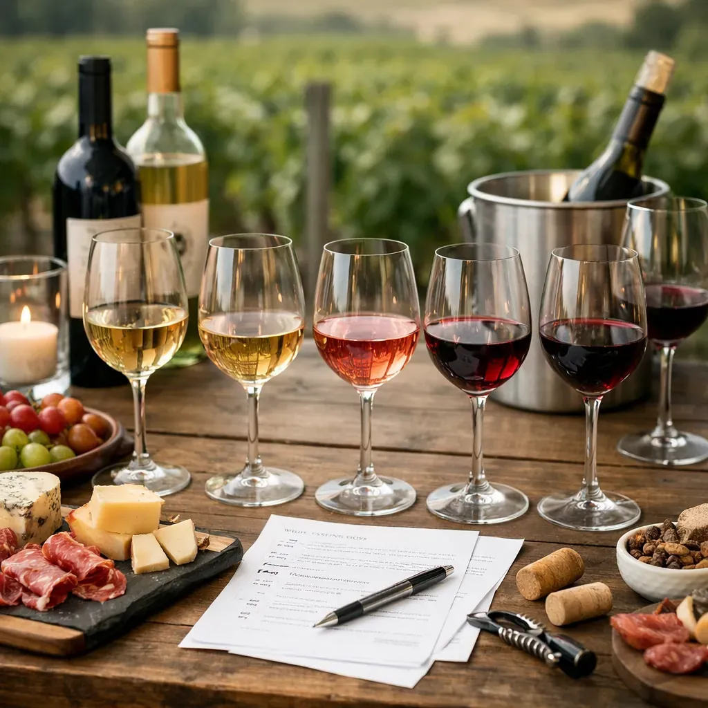 Wine tasting table