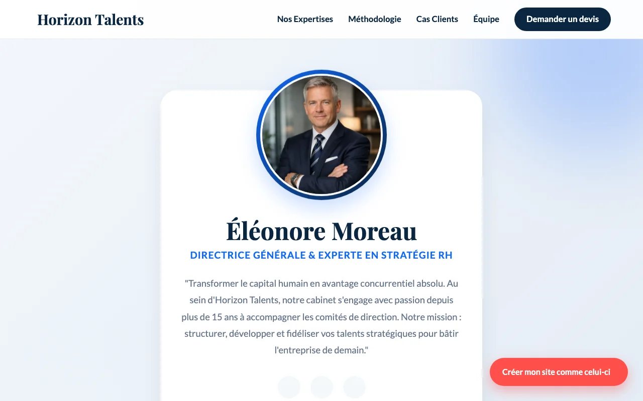 Site d'entreprise — Boutique