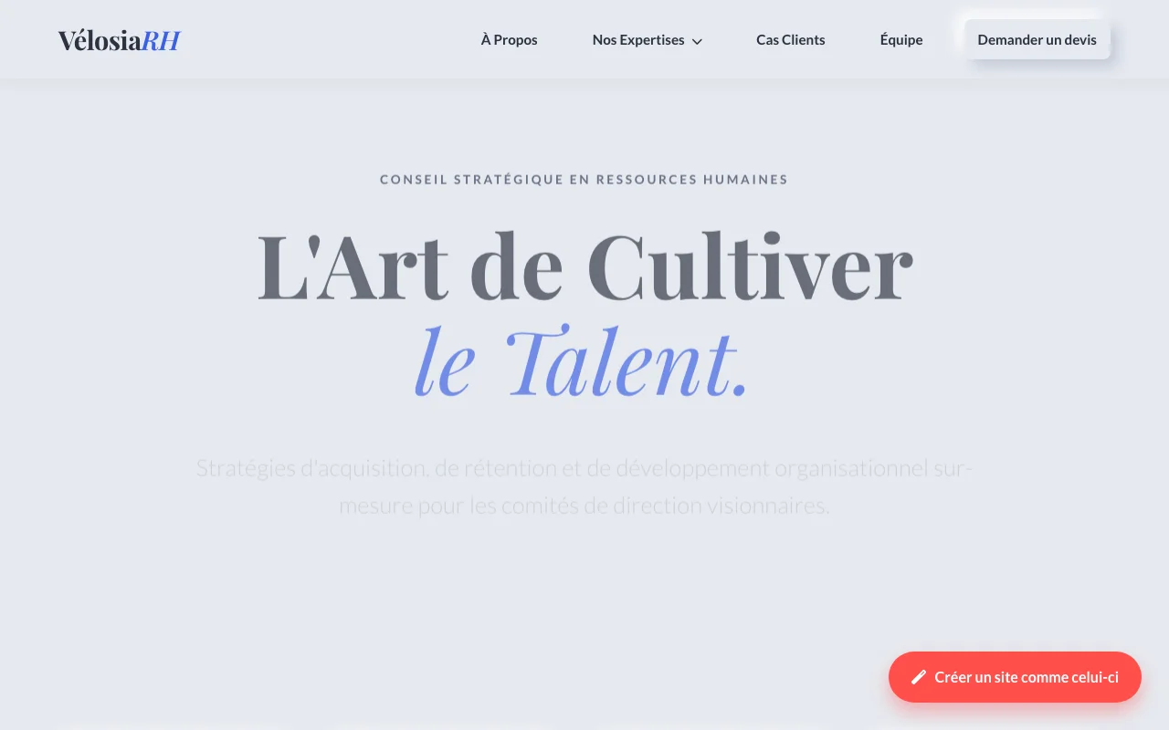 Site d'entreprise — Éditorial