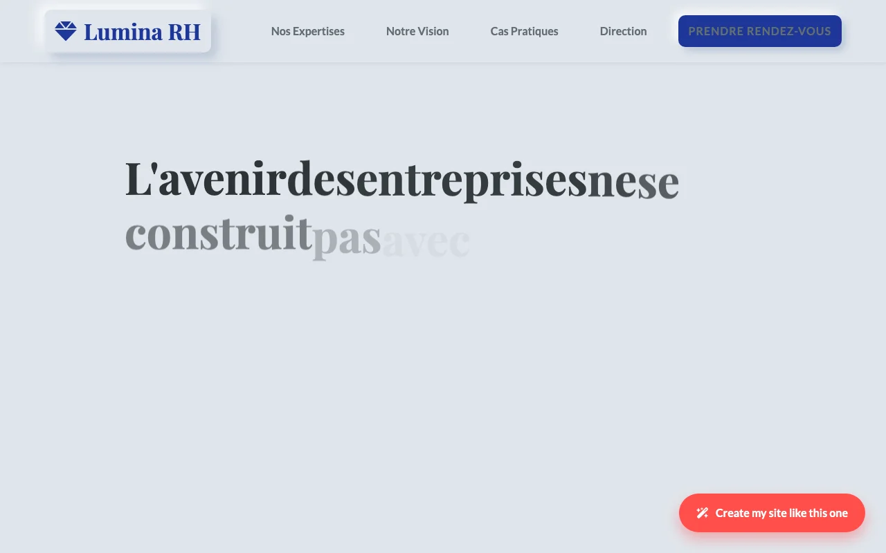 Site d'entreprise — Manifeste
