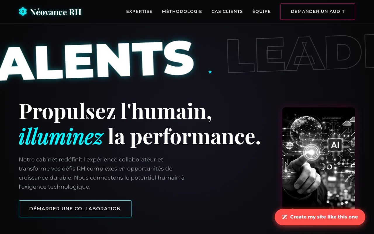 Site d'entreprise — Tech impactant