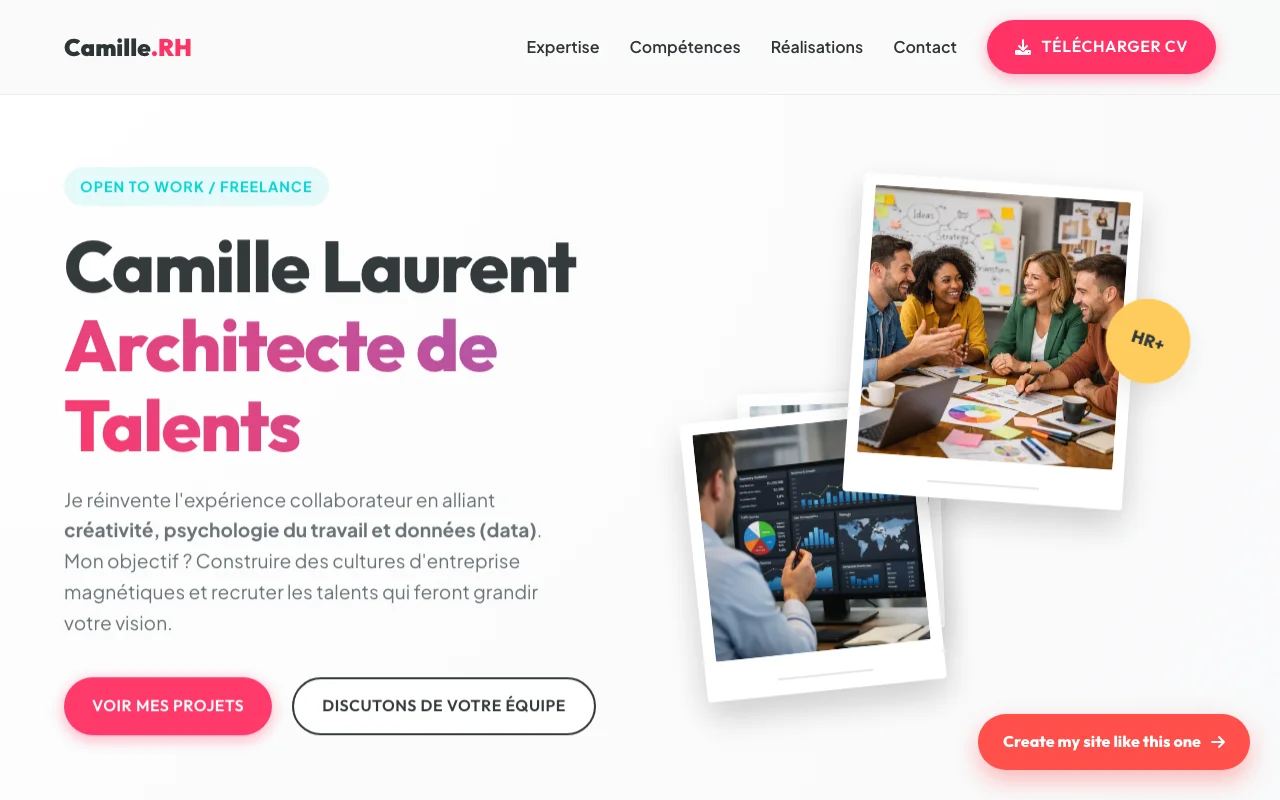 CV professionnel — Agence